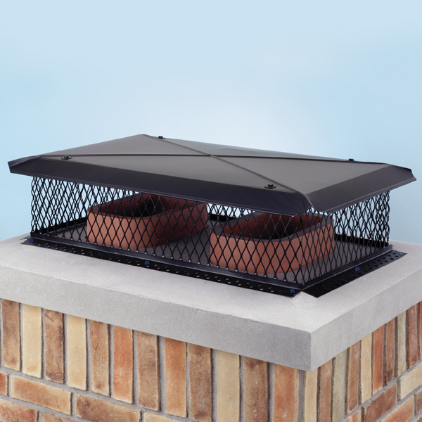 Multi Flu Cement Down Chimney Cap Check Sizes 17"x17"to17"x60" 
