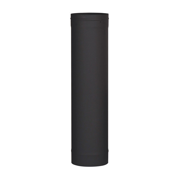 Ventis  - 6" X 24" Single-Wall Black Stove Pipe 22 Gauge