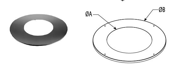 DuraTech 8in Round Ceiling Support Trim Collar